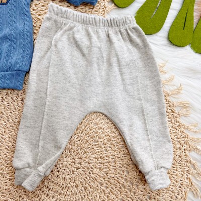 Conj. Casaco Leãozinho e Calça - Azul Jeans e Mescla